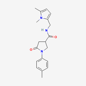 N-[(1,5-dimethyl-2-pyrrolyl)methyl]-1-(4-methylphenyl)-5-oxo-3-pyrrolidinecarboxamide
