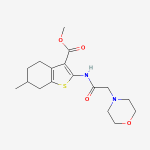 6-Methyl-2-[[2-(4-morpholinyl)-1-oxoethyl]amino]-4,5,6,7-tetrahydro-1-benzothiophene-3-carboxylic acid methyl ester