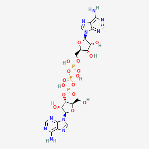 [[(2R,3S,4R,5R)-5-(6-aminopurin-9-yl)-3,4-dihydroxyoxolan-2-yl]methoxy-hydroxyphosphoryl] [[(2R,3S,4R,5R)-5-(6-aminopurin-9-yl)-4-hydroxy-2-(hydroxymethyl)oxolan-3-yl]oxy-hydroxyphosphoryl] hydrogen phosphate