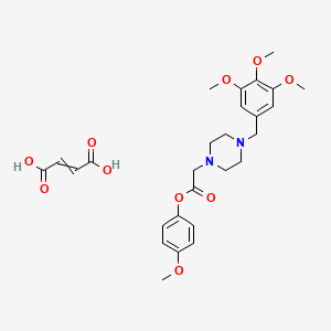But-2-enedioic acid;(4-methoxyphenyl) 2-[4-[(3,4,5-trimethoxyphenyl)methyl]piperazin-1-yl]acetate