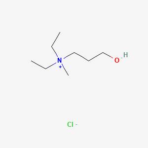 1-Propanaminium, N,N-diethyl-3-hydroxy-N-methyl-, chloride