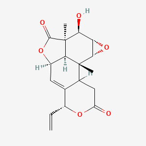 (1R,2R,4S,5R,6R,9R,12R,17R)-12-Ethenyl-5-hydroxy-1,6-dimethyl-3,8,13-trioxapentacyclo[7.7.1.02,4.06,17.011,16]heptadec-10-ene-7,14-dione