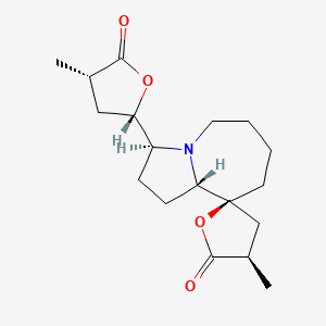 molecular formula C18H27NO4 B1227750 Croomine CAS No. 71239-66-2