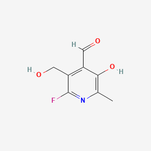molecular formula C8H8FNO3 B1227776 6-Fluoropyridoxal CAS No. 42242-42-2