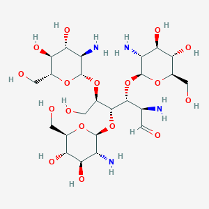 molecular formula C24H46N4O17 B1227778 Chitintetraose CAS No. 5567-52-2