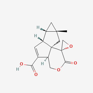 molecular formula C15H16O5 B1227787 Pentalenolactone P CAS No. 93361-68-3