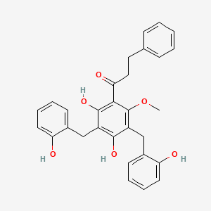 molecular formula C30H28O6 B1227804 Diuvaretin CAS No. 61463-04-5