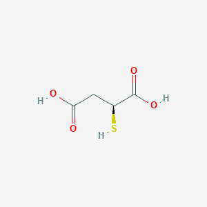 molecular formula C4H6O4S B1227813 (s)-2-Mercaptosuccinic acid CAS No. 74708-34-2