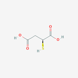 molecular formula C4H6O4S B1227813 (S)-2-巯基琥珀酸 CAS No. 74708-34-2