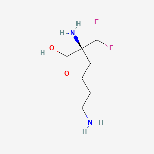 molecular formula C7H14F2N2O2 B1227843 2-(Difluoromethyl)lysine 