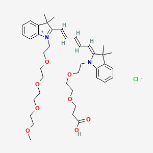 N-(m-PEG4)-N'-(PEG2-acid)-Cy5