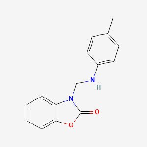 3-[(4-Methylanilino)methyl]-1,3-benzoxazol-2-one