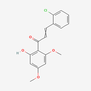 molecular formula C17H15ClO4 B1227859 2-CHLORO-4',6'-DIMETHOXY-2'-HYDROXYCHALCONE 