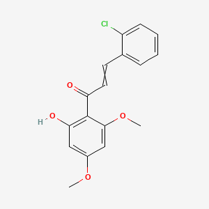 3-(2-Chlorophenyl)-1-(2'-hydroxy-4',6'-dimethoxyphenyl)prop-2-en-1-one