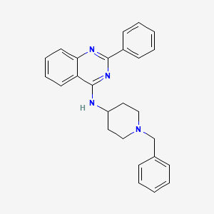 2-phenyl-N-[1-(phenylmethyl)-4-piperidinyl]-4-quinazolinamine