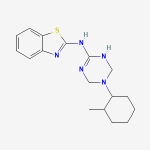 N-[3-(2-methylcyclohexyl)-2,4-dihydro-1H-1,3,5-triazin-6-yl]-1,3-benzothiazol-2-amine