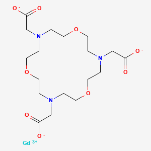 molecular formula C18H30GdN3O9 B1227877 Gadolinium-1,7,13-triaza-4,10,16-trioxacyclooctadecane-N,N',N''-triacetic acid CAS No. 129964-84-7