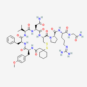 Argipressin, beta-mercapto beta,beta-cyclopentamethylenepropionic acid(1)-O-methyl-tyr(2)-val(4)-
