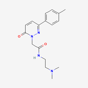 N-[2-(dimethylamino)ethyl]-2-[3-(4-methylphenyl)-6-oxo-1-pyridazinyl]acetamide