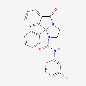 N-(3-chlorophenyl)-5-oxo-9b-phenyl-2,3-dihydroimidazo[2,1-a]isoindole-1-carboxamide