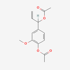 molecular formula C14H16O5 B1227903 1'-Acetoxyeugenol acetate CAS No. 53890-24-7