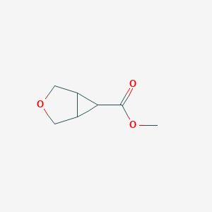 molecular formula C7H10O3 B12279248 Methyl 3-oxabicyclo[3.1.0]hexane-6-carboxylate CAS No. 89921-53-9