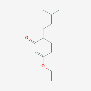 molecular formula C13H22O2 B122793 3-Ethoxy-6-(3-methylbutyl)cyclohex-2-en-1-one CAS No. 147120-45-4