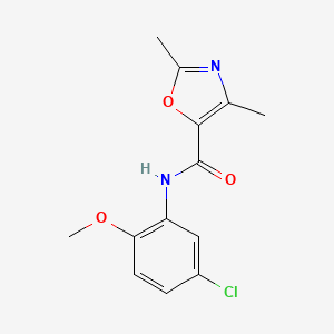 N-(5-chloro-2-methoxyphenyl)-2,4-dimethyl-5-oxazolecarboxamide