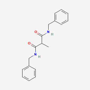 molecular formula C18H20N2O2 B12279381 N,N'-Dibenzyl-2-methylmalonamide 