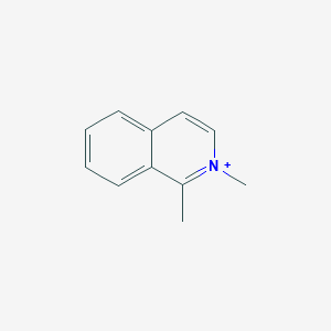 molecular formula C11H12N+ B1227949 1,2-Dimethylisoquinolin-2-ium CAS No. 18241-43-5