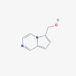 molecular formula C8H8N2O B122795 Pyrrolo[1,2-a]pyrazine-6-methanol CAS No. 158945-88-1
