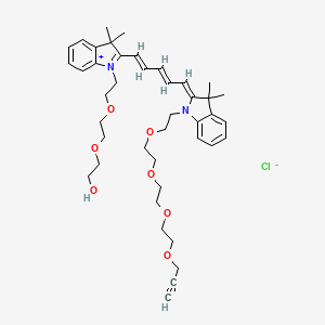 molecular formula C42H57ClN2O7 B12279501 N-PEG3-N'-(propargyl-PEG4)-Cy5 