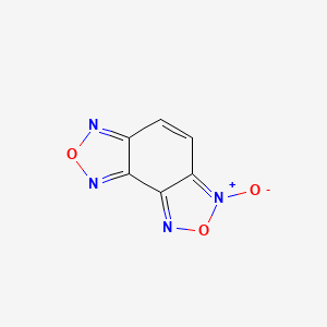 molecular formula C6H2N4O3 B1227951 Benzo(1,2-c:3,4-c')bis(1,2,5)oxadiazole, 3-oxide CAS No. 5714-13-6