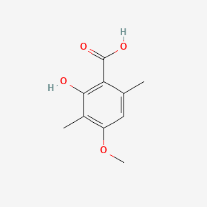 Benzoic acid, 2-hydroxy-4-methoxy-3,6-dimethyl-