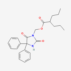 3-Hydroxymethylphenytoin valproic acid ester