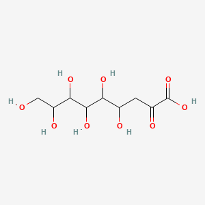 molecular formula C9H16O9 B12279663 4,5,6,7,8,9-Hexahydroxy-2-oxo-nonanoic acid 