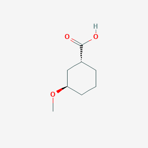 molecular formula C8H14O3 B12279674 (1R,3R)-3-Methoxycyclohexane-1-carboxylic acid CAS No. 73873-54-8