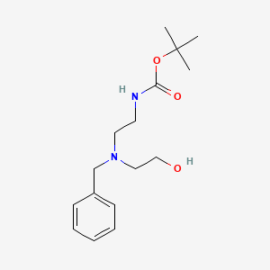 molecular formula C16H26N2O3 B12279697 N-(2-Boc-aminoethyl)-N-benzylethanolamine 