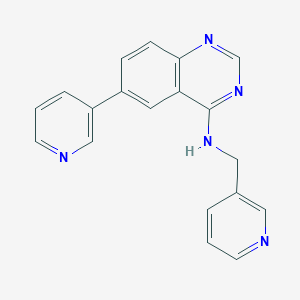 6-(3-pyridinyl)-N-(3-pyridinylmethyl)-4-quinazolinamine