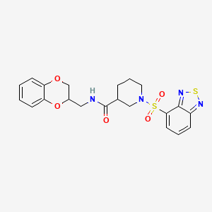 1-(2,1,3-benzothiadiazol-4-ylsulfonyl)-N-(2,3-dihydro-1,4-benzodioxin-2-ylmethyl)piperidine-3-carboxamide