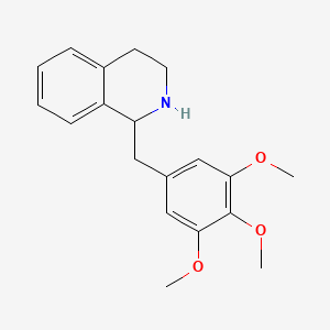 molecular formula C19H23NO3 B1227988 1-(3,4,5-Trimethoxybenzyl)-1,2,3,4-tetrahydroisoquinoline CAS No. 67950-85-0