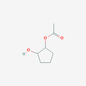 molecular formula C7H12O3 B12279889 (2-Hydroxycyclopentyl) acetate 