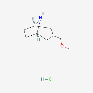 molecular formula C9H18ClNO B12279928 Exo-3-(methoxymethyl)-8-azabicyclo[3.2.1]octane;hydrochloride 