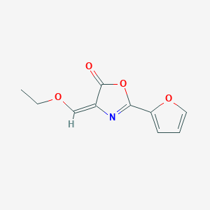 molecular formula C10H9NO4 B1227994 4-(Ethoxymethylene)-2-(furan-2-yl)oxazol-5(4H)-one CAS No. 80589-23-7
