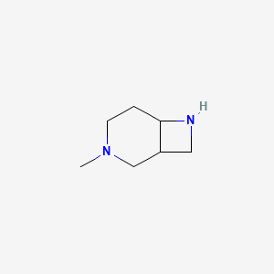 molecular formula C7H14N2 B12280045 3-Methyl-3,7-diazabicyclo[4.2.0]octane 
