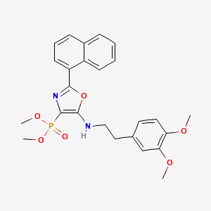 N-[2-(3,4-dimethoxyphenyl)ethyl]-4-dimethoxyphosphoryl-2-(1-naphthalenyl)-5-oxazolamine