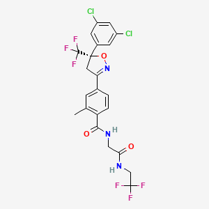 molecular formula C22H17Cl2F6N3O3 B12280103 Fluralaner, (S)- CAS No. 1122022-02-9