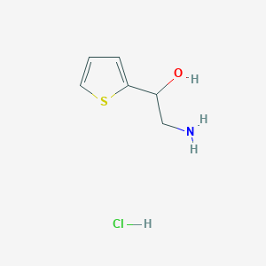 molecular formula C6H10ClNOS B12280141 2-Amino-1-thiophen-2-yl-ethanol hydrochloride CAS No. 7404-66-2