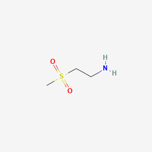 molecular formula C3H9NO2S B1228015 2-Aminoethylmethyl sulfone CAS No. 49773-20-8