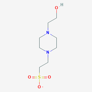 molecular formula C8H17N2O4S- B1228018 2-[4-(2-Hydroxyethyl)piperazin-1-yl]ethanesulfonate 